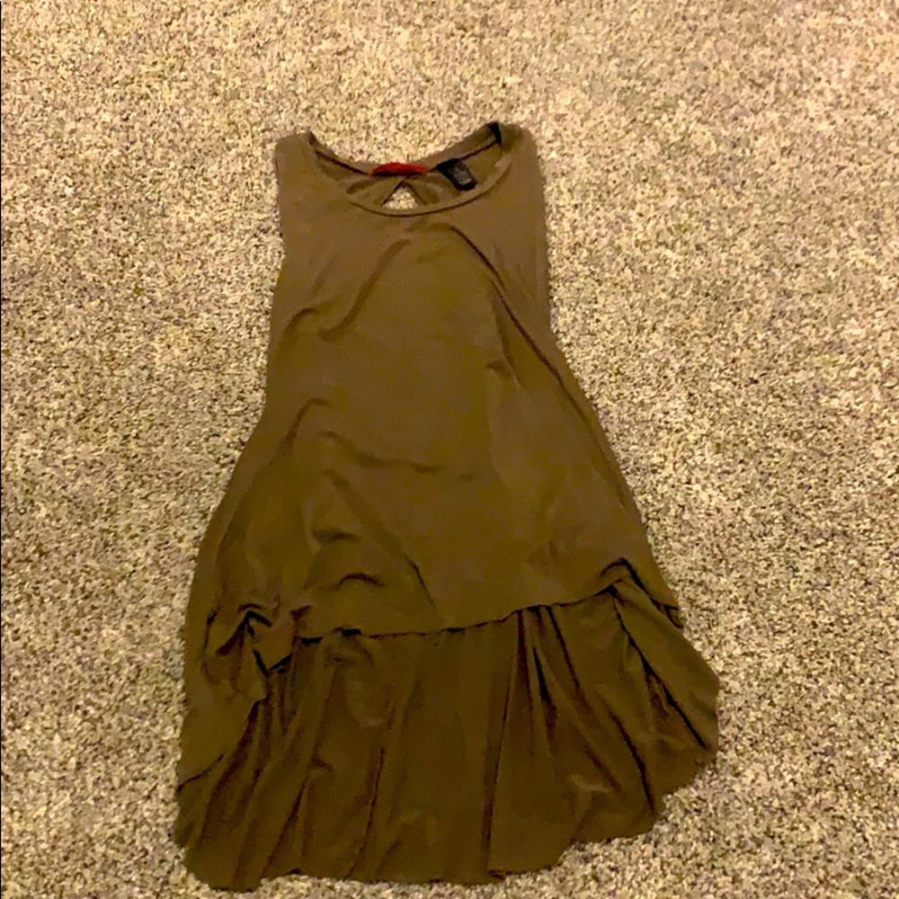High Low Backless Tank